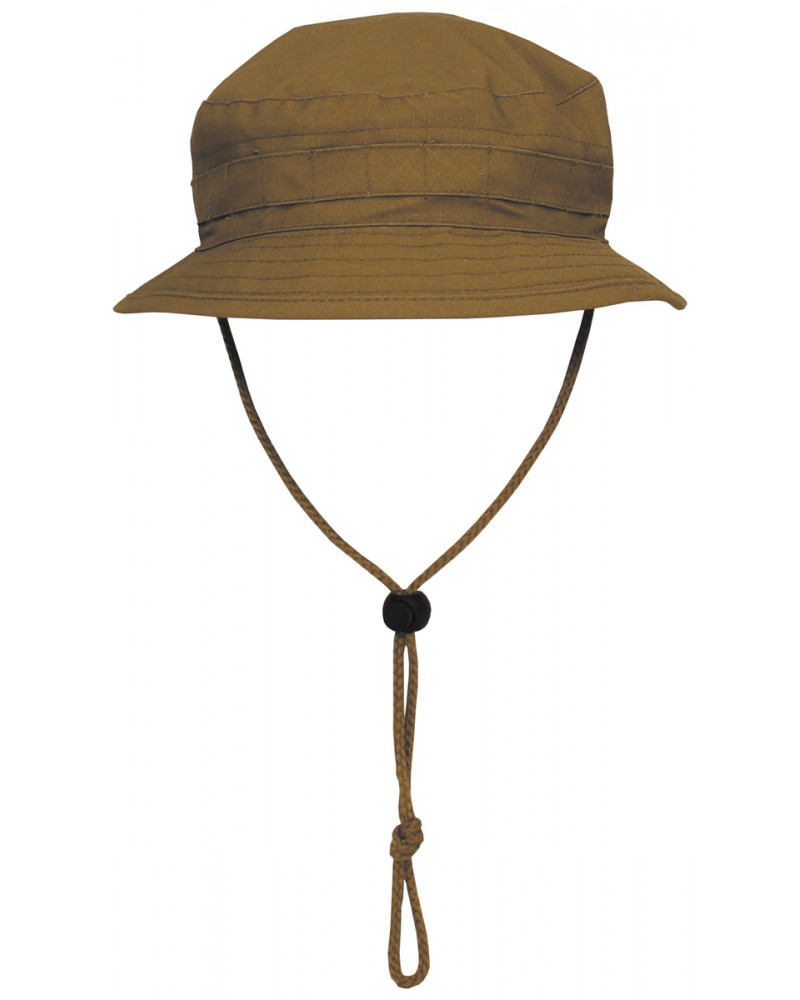 Brit. Buschhut, mit Kinnband,SF Boonie, R/S , coyote tan