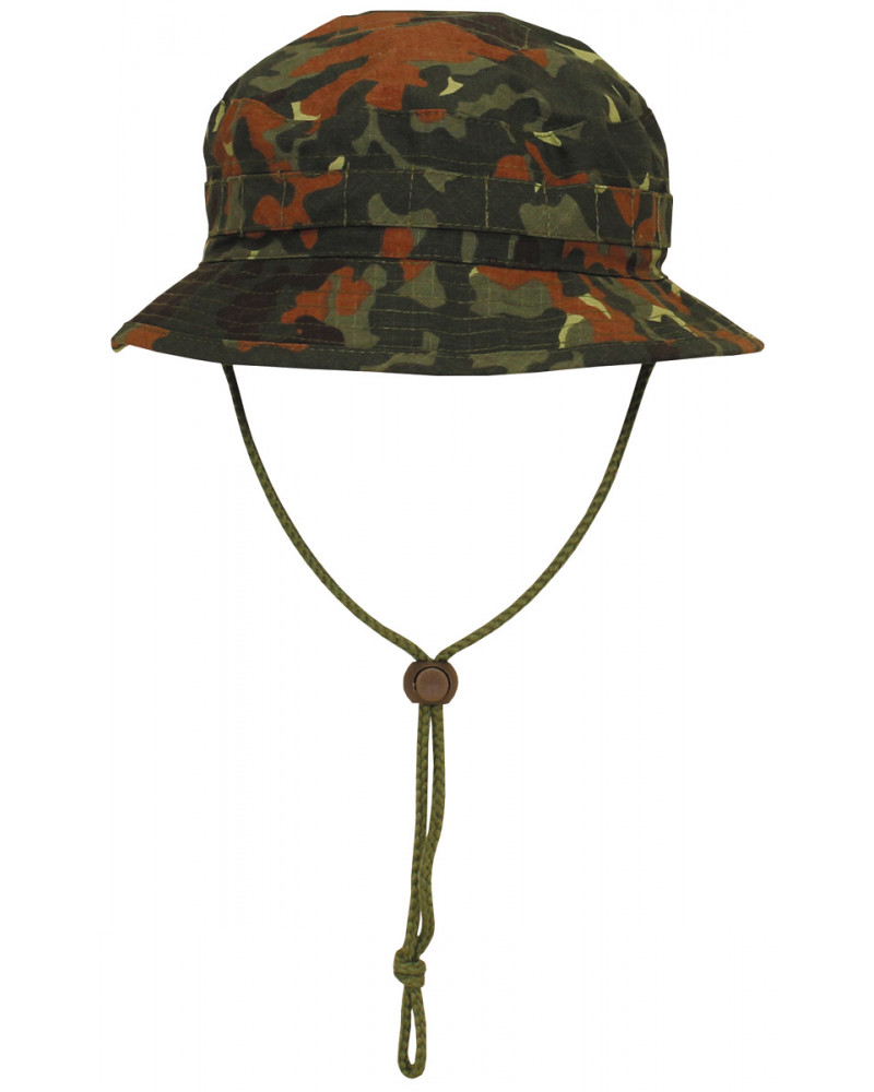 Brit. Buschhut, mit Kinnband,SF Boonie, Rip Stop, flecktarn