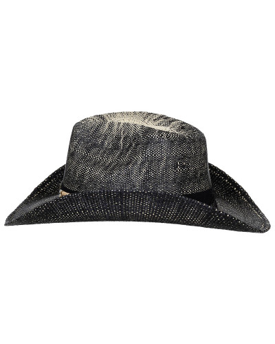 Strohhut, "Texas", mit Hutband, schwarz-braun