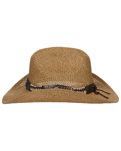 Strohhut, "Georgia", mit Hutband, braun