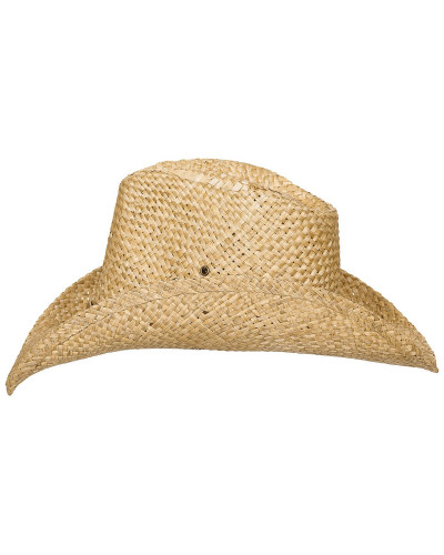 Strohhut, mit Kinnband,hellbraun