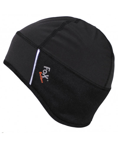 Mütze Soft Shell, schwarz,wasser-, winddicht