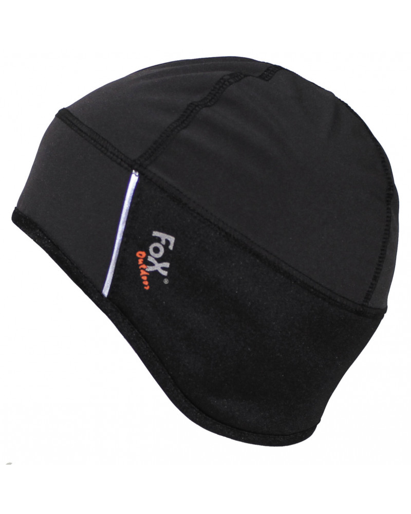 Mütze Soft Shell, schwarz,wasser-, winddicht