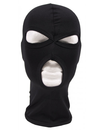 Balaclava, 3-Loch, dünn,schwarz