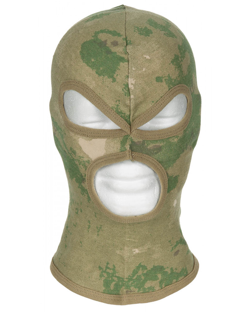 Balaclava, 3-Loch, dünn,HDT-camo FG, 100 % Baumw.