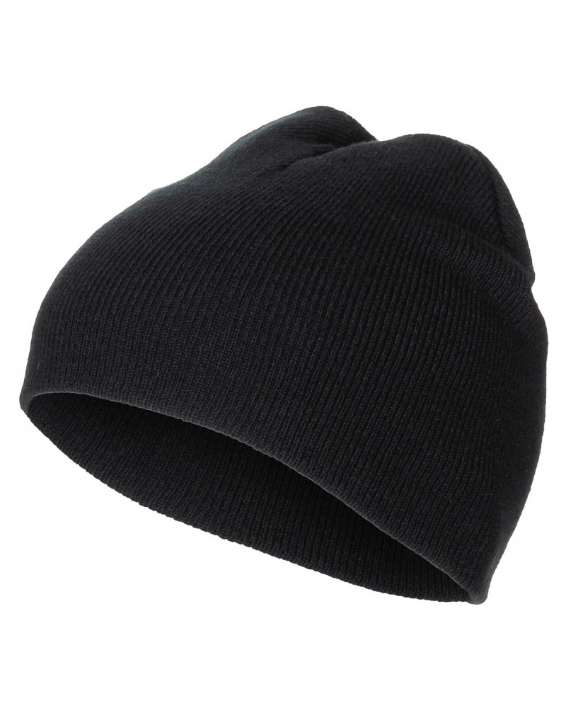 Strickmütze, "Beanie",schwarz,fein gestrickt, kurz