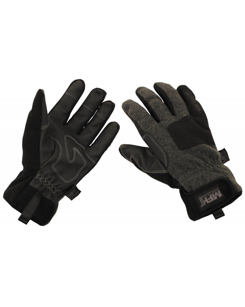 Fingerhandschuhe, "Cold Time",windabweisend, grau