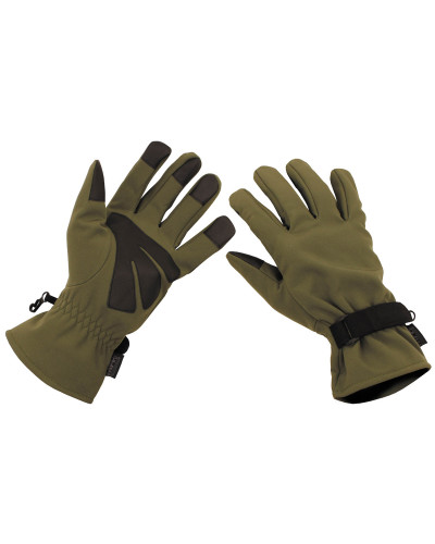 Fingerhandschuhe, Soft Shell,oliv