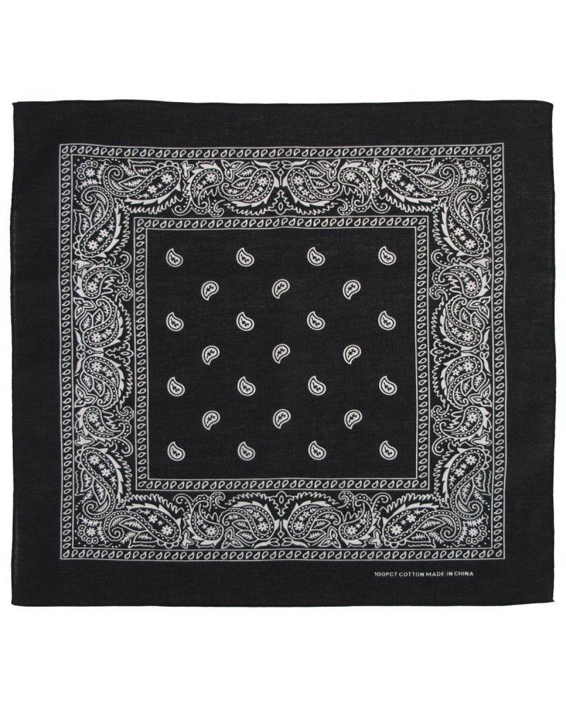 Bandana, schwarz-weiß,ca. 55 x 55 cm, Baumwolle