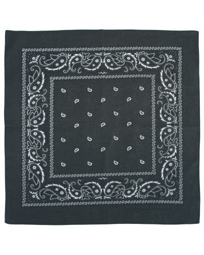 Bandana, oliv-schwarz,ca. 55 x 55 cm, Baumwolle