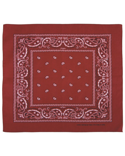 Bandana, burgund-schwarz,ca. 55 x 55 cm, Baumwolle