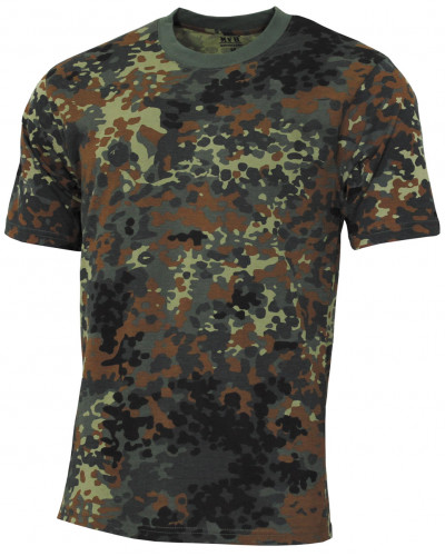 Kinder T-Shirt, "Basic",flecktarn, 140-145 g/m²