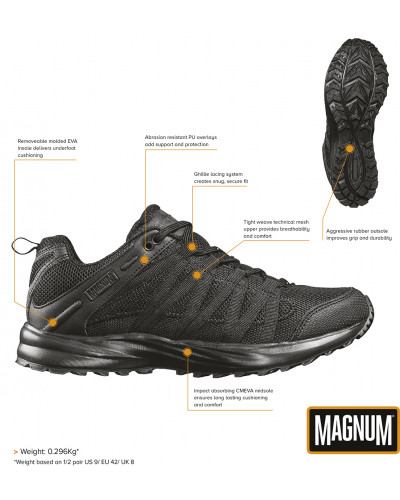 Halbschuhe, "MAGNUM", Storm Trail Lite, schwarz