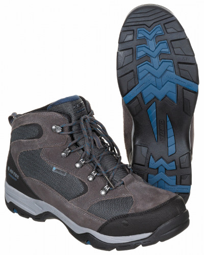 Trekking-Schuhe, "HI-TEC", Storm WP, grau-blau