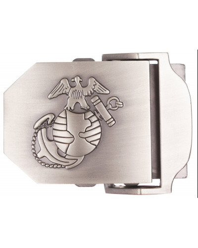 USMC Gürtelschloss, silber,  Metall, ca. 4 cm