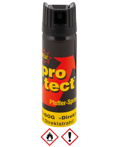 Pfeffer-Spray, Direktstr.,63mlSprühfl. (VERKAUF NUR IN EU)