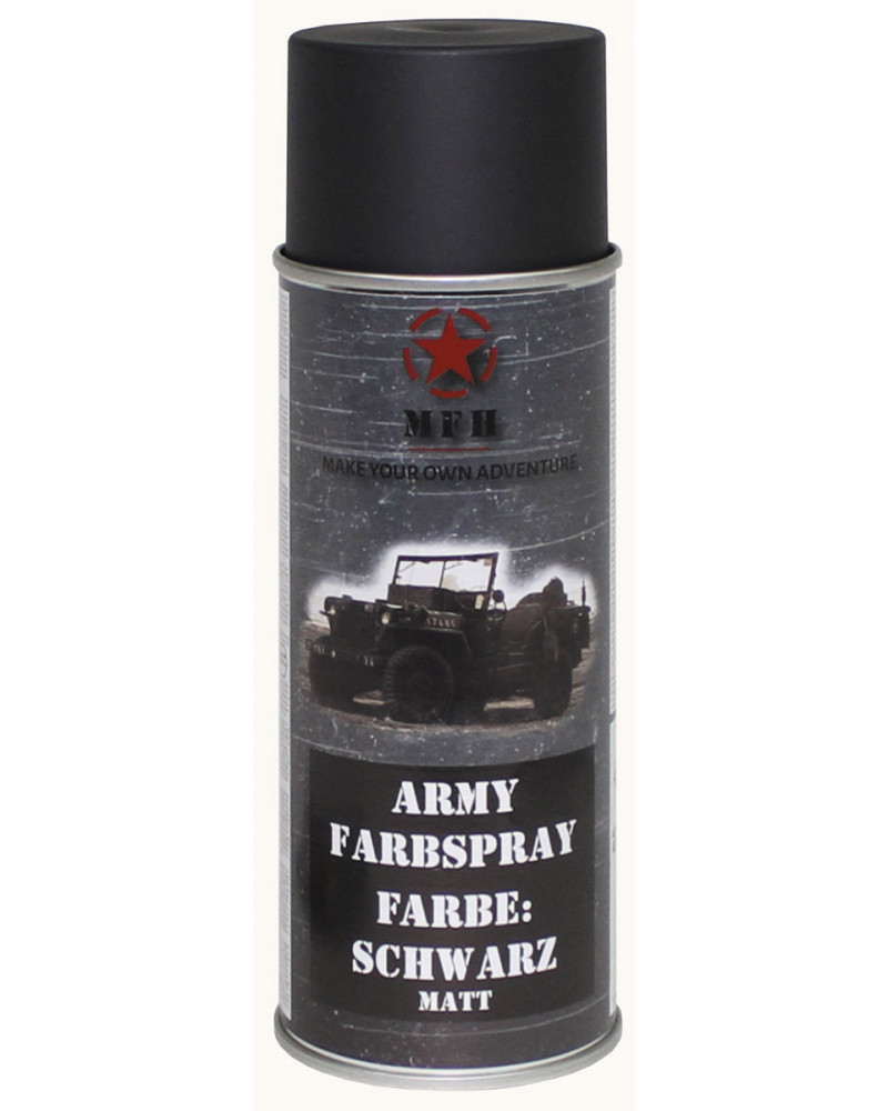 Army Farbspray,SCHWARZ, matt, 400 ml