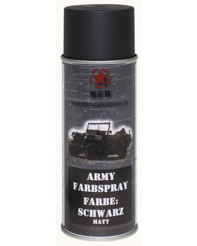 Army Farbspray,SCHWARZ, matt, 400 ml