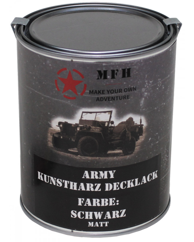 Army Lack, SCHWARZ,matt, Dose, 1 l