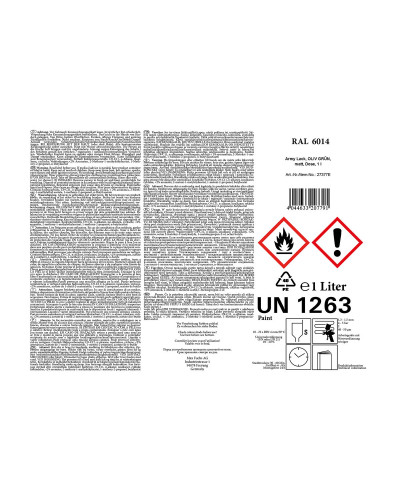 Army Lack, OLIV GRÜN,matt, Dose, 1 l