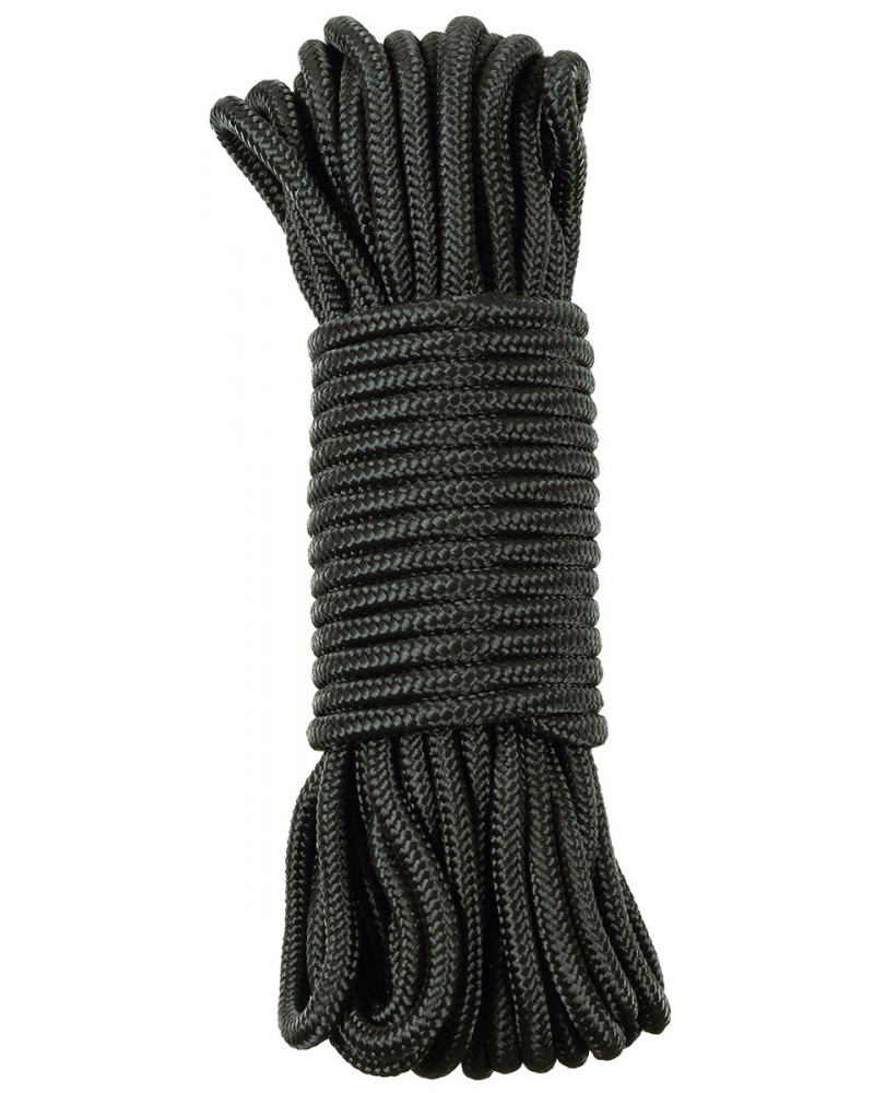 Seil, schwarz, 9 mm, 15 Meter