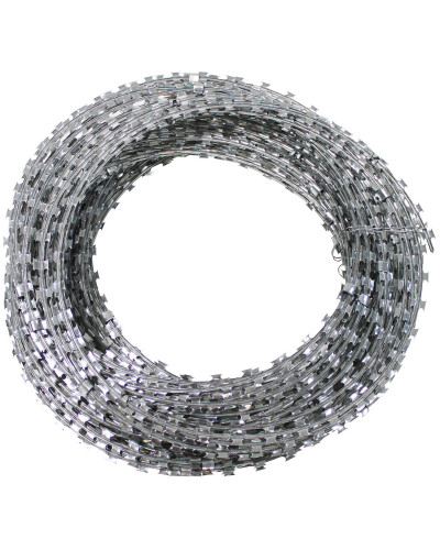 Stacheldraht, Metall verzinkt,ca. 50 m, Durchmesser 30 cm