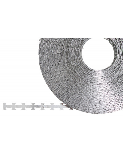 Band-Stacheldraht, Metallverzinkt, 120 m, Durchm. 30 cm