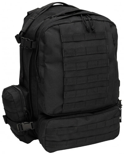 Ital. Rucksack, schwarz,"Tactical-Modular"