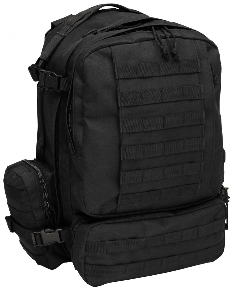 Ital. Rucksack, schwarz,"Tactical-Modular"