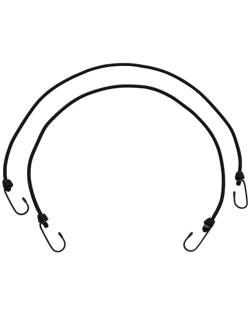 Expander, 75 cm, mit Haken,6 mm, schwarz, 2er Pack