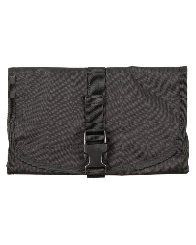 Waschzeugtasche, schwarz,rollbar