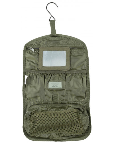 Waschzeugtasche, oliv,rollbar