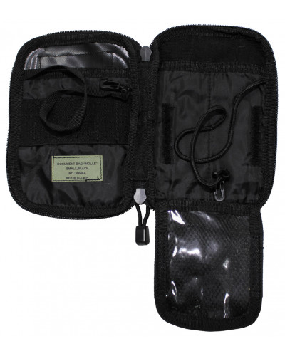 Dokumenten-/Smartphone-Tasche,"MOLLE", schwarz