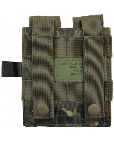 Magazintasche, 2-fach, klein,"MOLLE",flecktarn