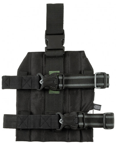 Trägerplatte für MOLLE-System,Beinbefestigung, schwarz