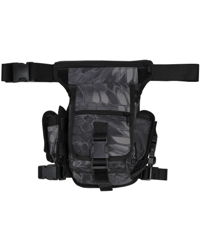 Hip Bag, snake black,Bein- und Gürtelbefestigung