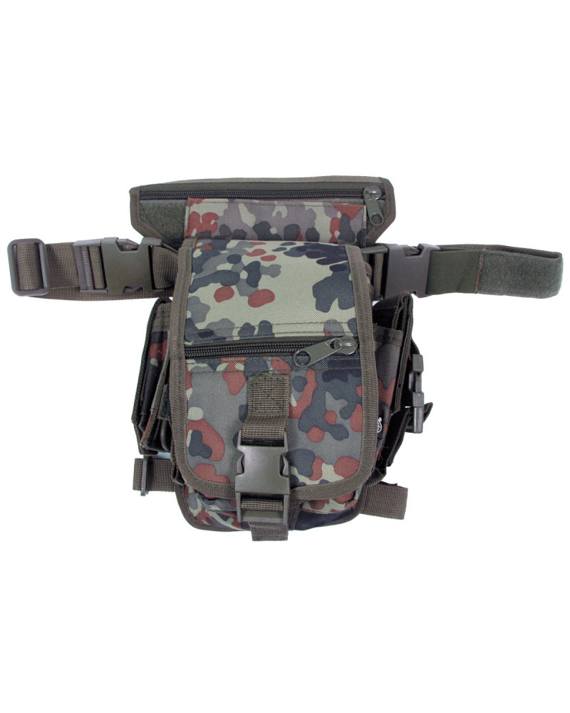 Hip Bag, flecktarn,Bein- und Gürtelbefestigung