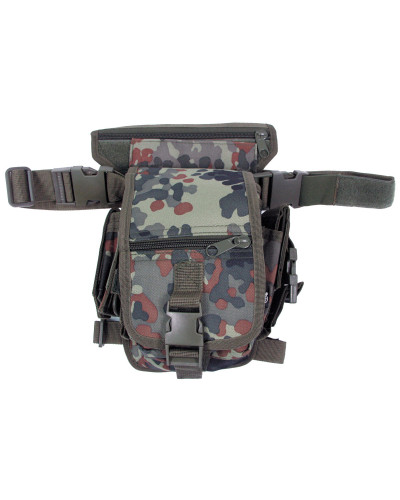 Hip Bag, flecktarn,Bein- und Gürtelbefestigung