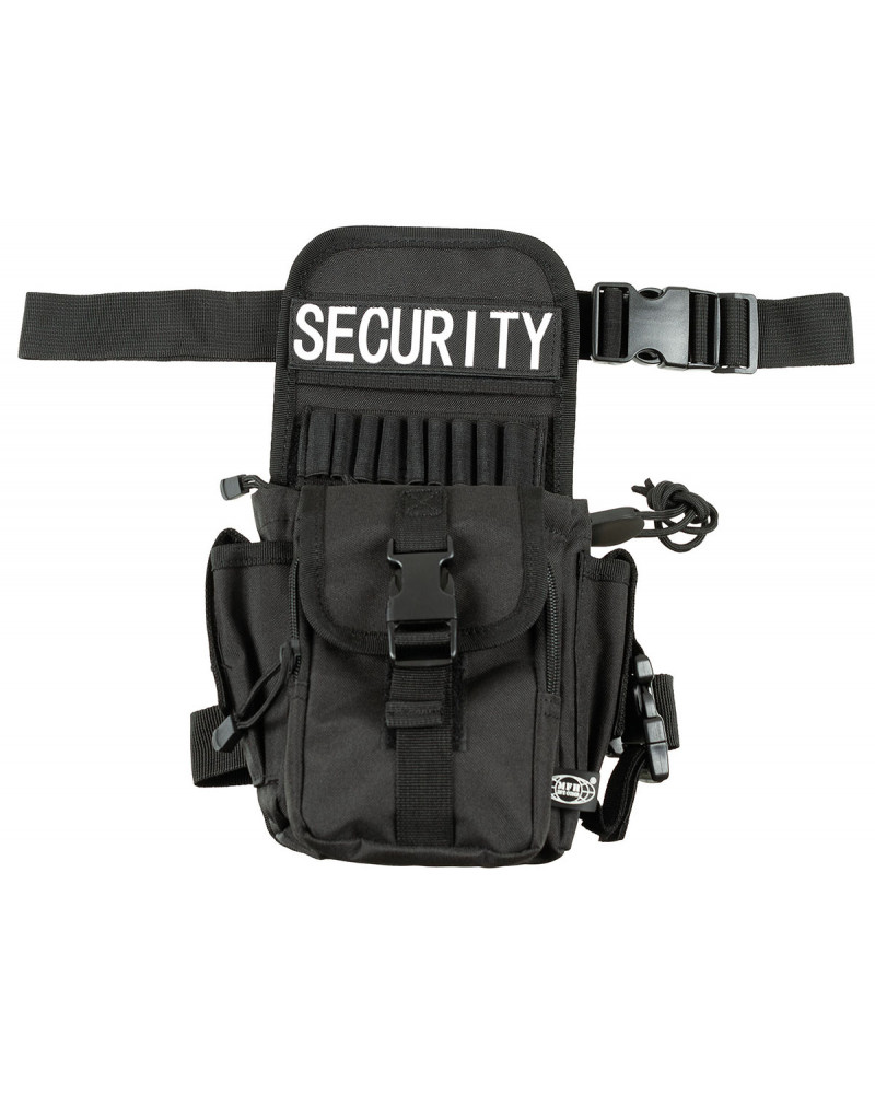 Hüft- und Oberschenkeltasche,"Security", schwarz