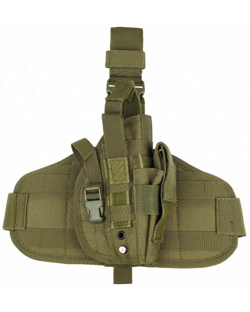 Pistolenbeinholster, "MOLLE",rechts, oliv