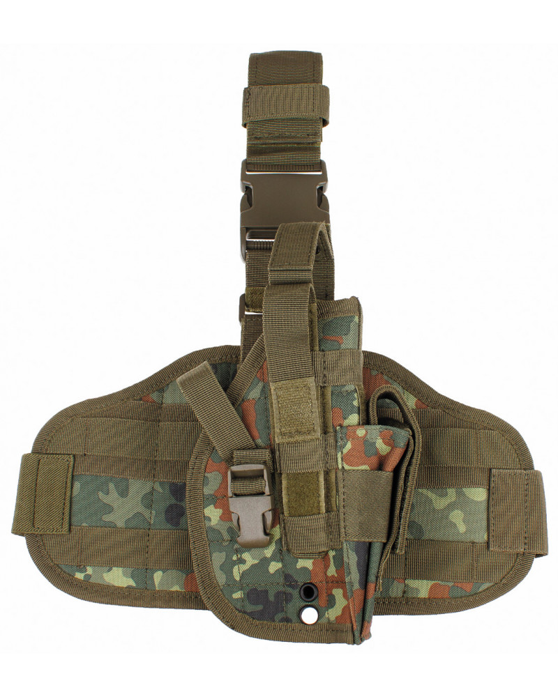 Pistolenbeinholster, "MOLLE",rechts, flecktarn