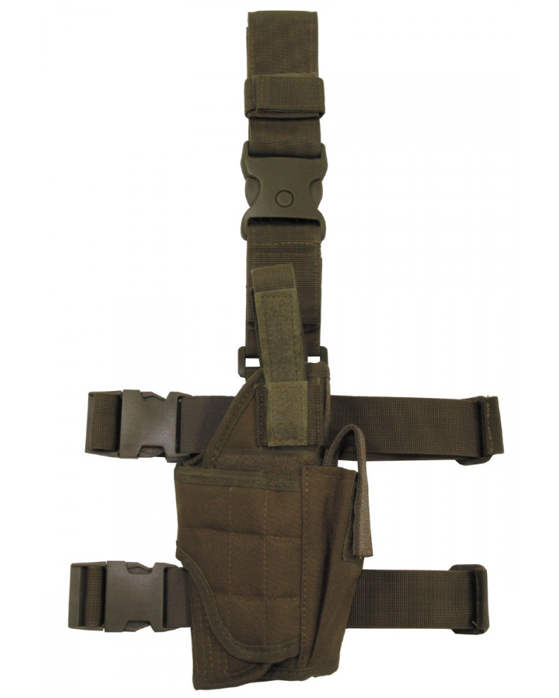 Pistolenbeinholster, coyote,verstellbar, rechts