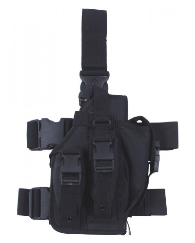 Pistolenbeinholster, schwarz,rechts