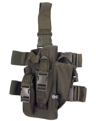Pistolenbeinholster, oliv,rechts