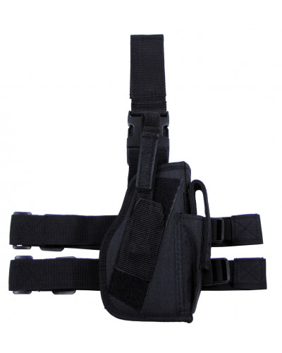 Pistolenbeinholster, rechts,schwarz