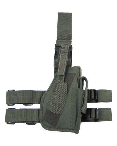 Pistolenbeinholster, rechts,oliv