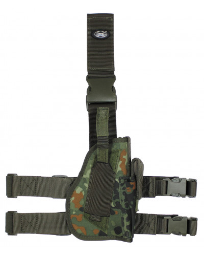 Pistolenbeinholster, rechts,flecktarn