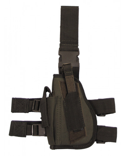 Pistolenbeinholster, links,oliv