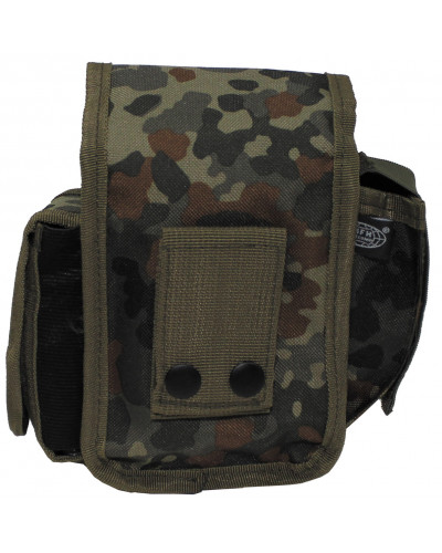 Gürteltasche mit 3 Fächern,flecktarn