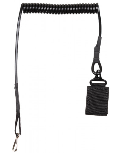 Sicherheitsband für Pistole,schwarz, mit Karabiner